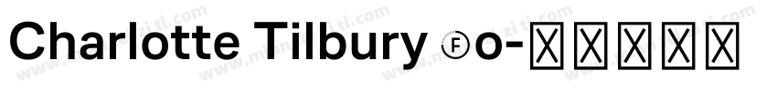 Charlotte Tilbury Fo字体转换